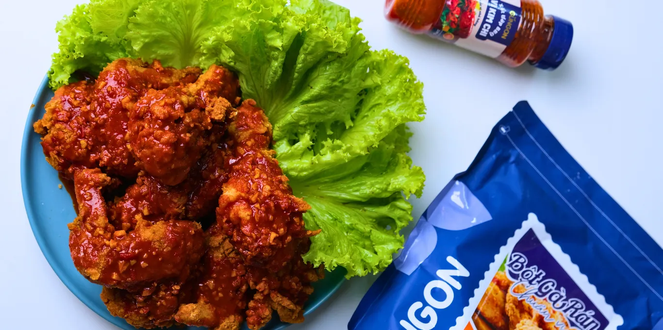 Bột gà rán chuẩn vị GUNGON nâng tầm chất lượng cho quán gà rán