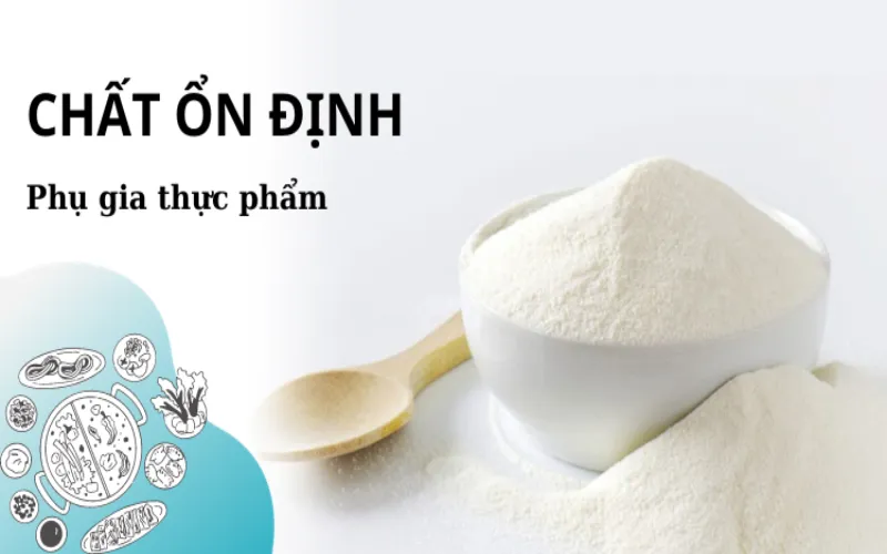 Chất phụ gia có thể hỗ trợ cải thiện cấu trúc, độ cứng hay mặt hình thể của thực phẩm