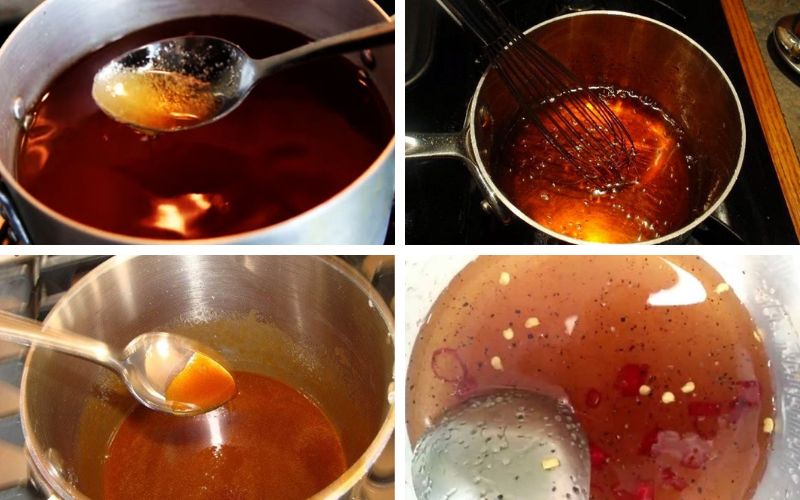 Làm hỗn hợp nước mắm đường