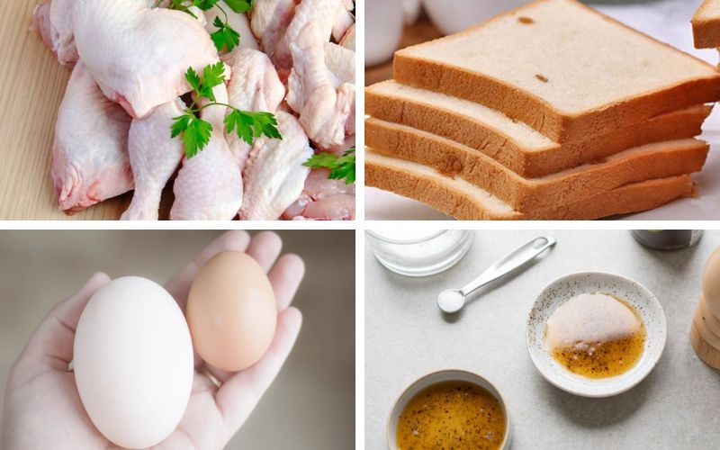 Nguyên liệu làm gà chiên giòn sốt pate đơn giản tại nhà