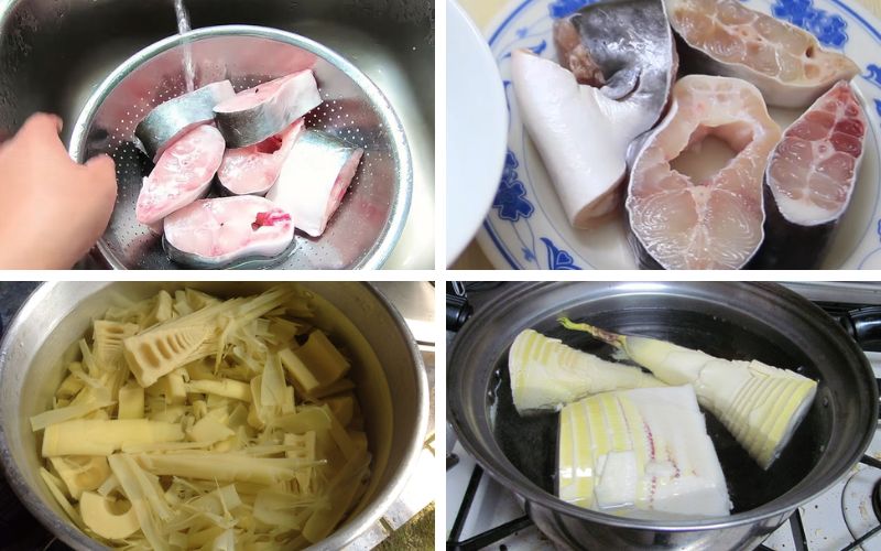 Bạn cần sơ chế và măng trước khi chế biến món cá kho măng