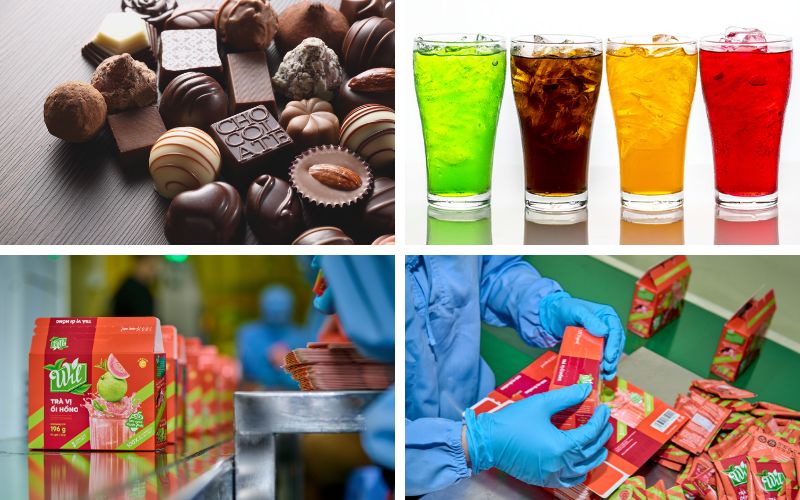Hương liệu thực phẩm được ứng dụng trong nhiều sản phẩm khác nhau