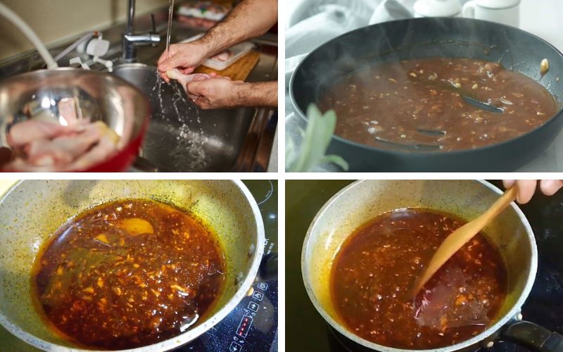 Sử dụng nước dùng gà hoặc bò để làm sốt kem tiêu