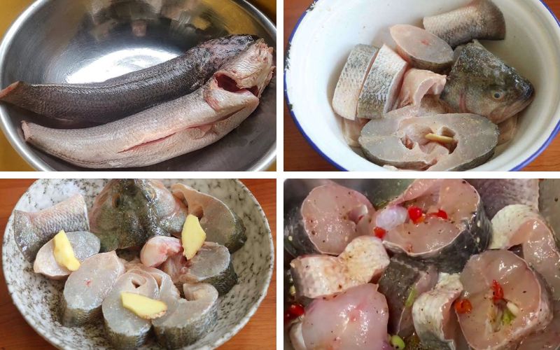 Tiến hành ướp cá để món ăn ngon và chuẩn vị