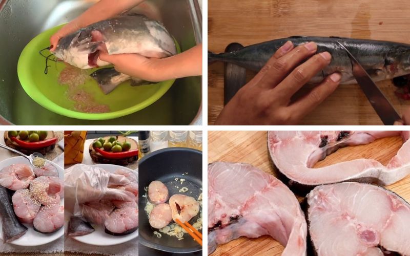 Trước khi kho bạn cần sơ chế cá thật kỹ để loại bỏ mùi tanh