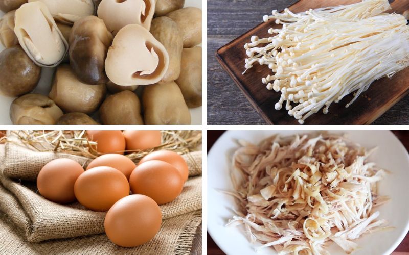 Nguyên liệu cơ bản để nấu một bát súp nấm thơm ngon