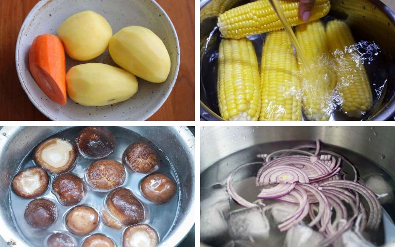 Rau củ có thể được sơ chế trước để tiết kiệm thời gian nấu ăn