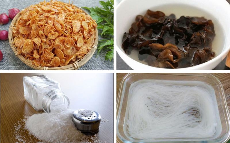 Chuẩn bị phần nhân dùng kèm để món ăn thêm hấp dẫn