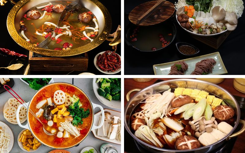 Có thể thưởng thức món lẩu cùng cơm hoặc bún dùng kèm
