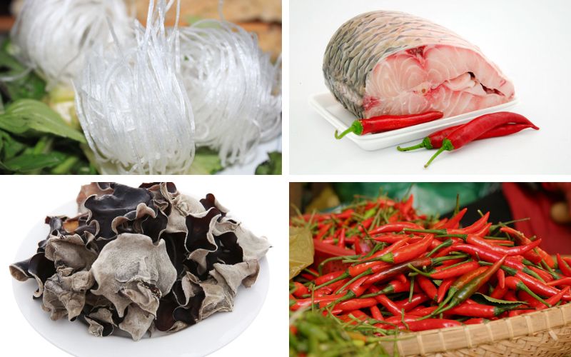Nguyên liệu cần chuẩn bị cho món cá chưng tương tại nhà