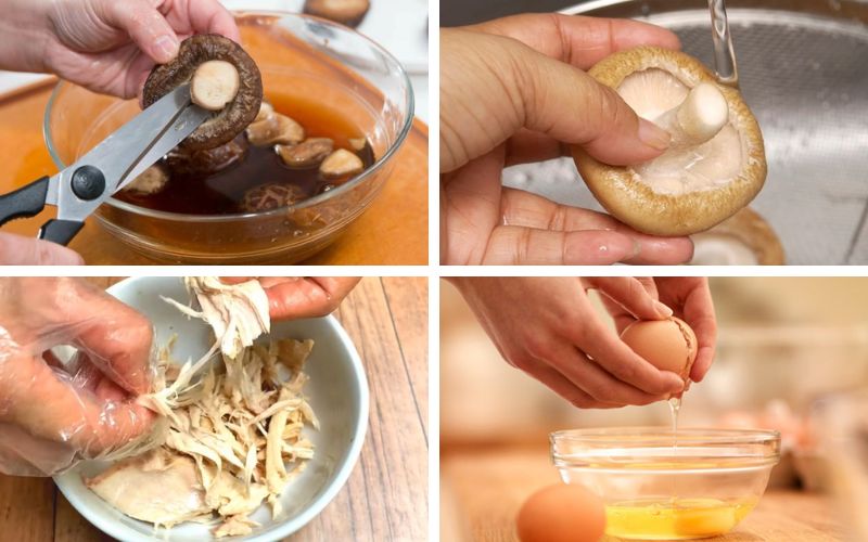 Nguyên liệu nên được sơ chế sạch sẽ trước khi nấu