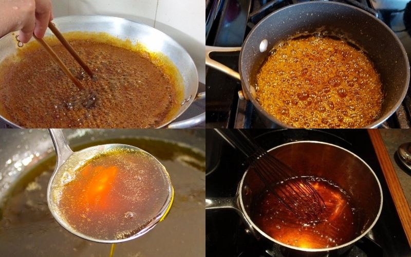 Chuẩn bị nước hàng cho món ăn