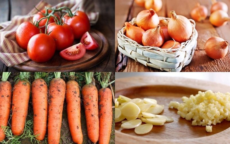 Nguyên liệu cần để nấu súp cà chua tại nhà
