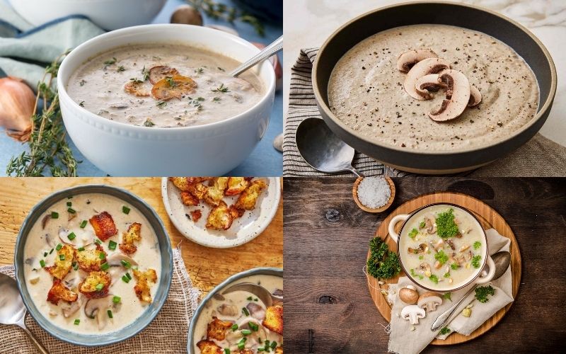 Thưởng thức món súp kem nấm béo ngậy ngay tại nhà