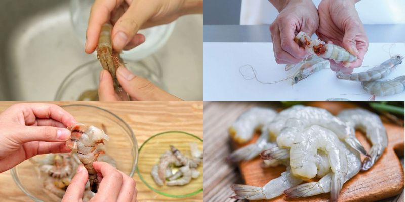 Sơ chế tôm sau khi mua về